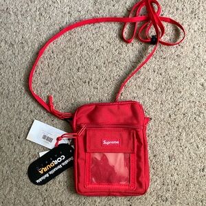NWT SS2019 Supreme x cordura cross body bag (in red)